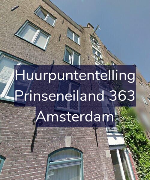 Foto gevel Huurpuntentelling voor Prinseneiland 363, Amsterdam