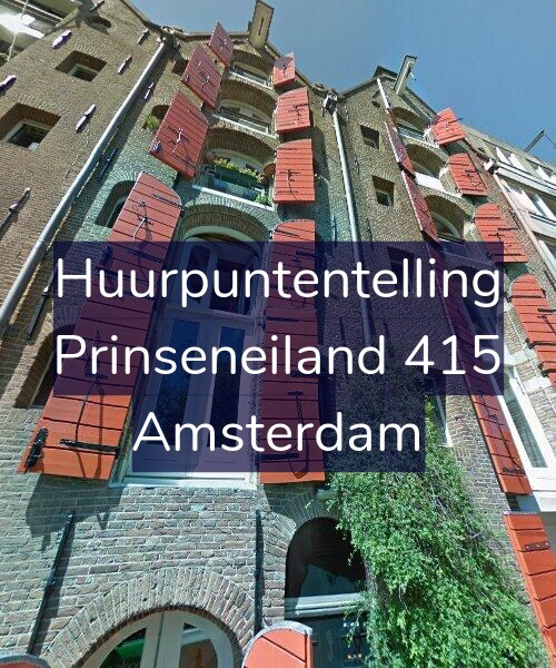 Foto gevel Huurpuntentelling voor Prinseneiland 415, Amsterdam