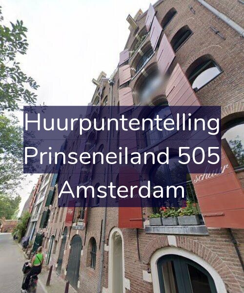 Foto gevel Huurpuntentelling voor Prinseneiland 505, Amsterdam