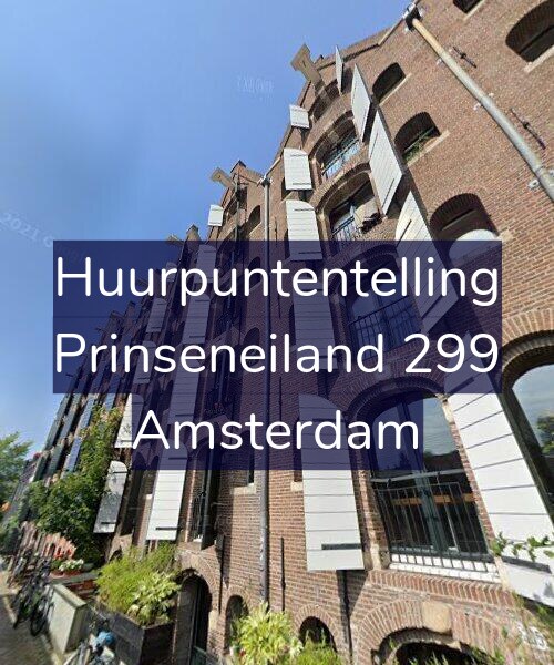 Foto gevel Huurpuntentelling voor Prinseneiland 299, Amsterdam