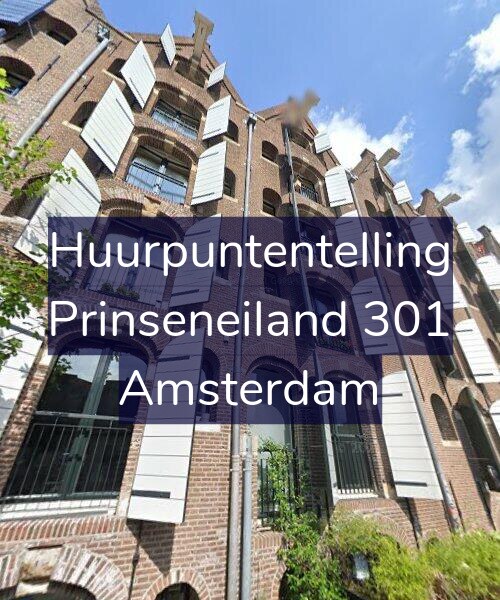 Foto gevel Huurpuntentelling voor Prinseneiland 301, Amsterdam