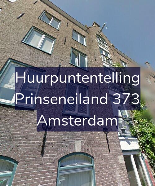 Foto gevel Huurpuntentelling voor Prinseneiland 373, Amsterdam