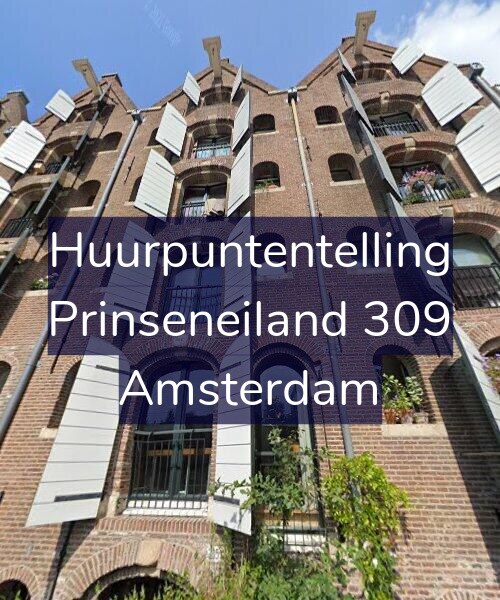 Foto gevel Huurpuntentelling voor Prinseneiland 309, Amsterdam
