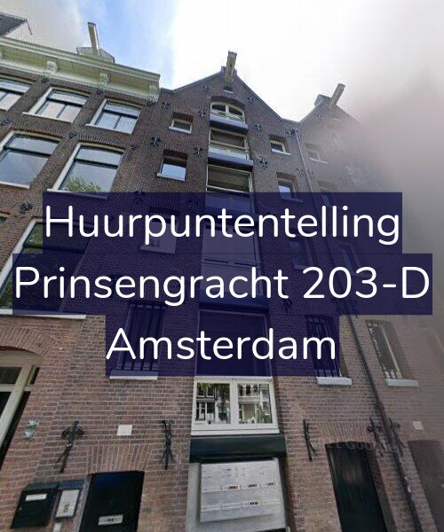 Foto gevel Huurpuntentelling voor Prinsengracht 203-D, Amsterdam