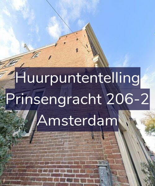 Foto gevel Huurpuntentelling voor Prinsengracht 206-2, Amsterdam