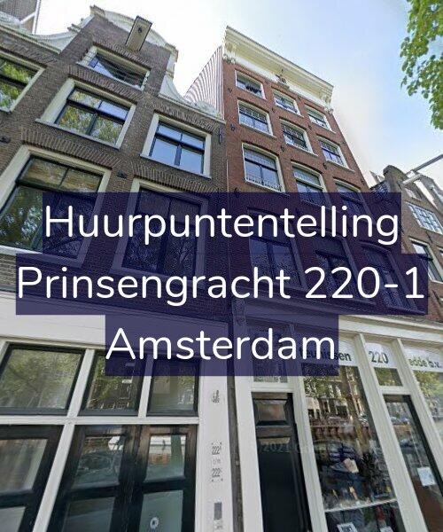 Foto gevel Huurpuntentelling voor Prinsengracht 220-1, Amsterdam