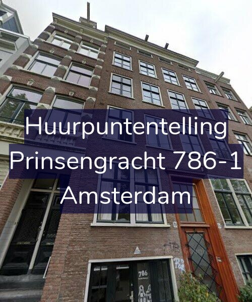 Foto gevel Huurpuntentelling voor Prinsengracht 786-1, Amsterdam