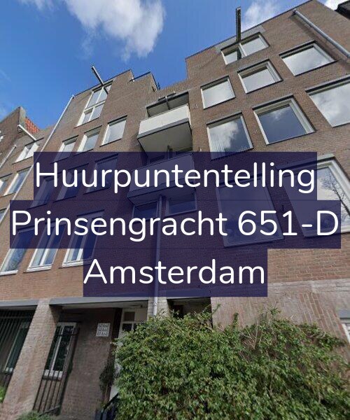 Foto gevel Huurpuntentelling voor Prinsengracht 651-D, Amsterdam