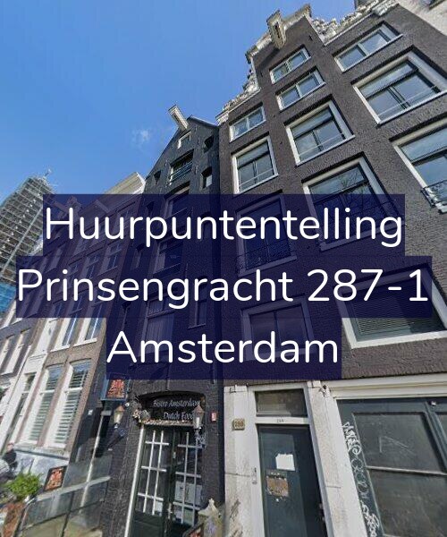 Foto gevel Huurpuntentelling voor Prinsengracht 287-1, Amsterdam