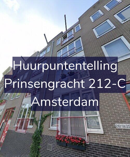 Foto gevel Huurpuntentelling voor Prinsengracht 212-C, Amsterdam