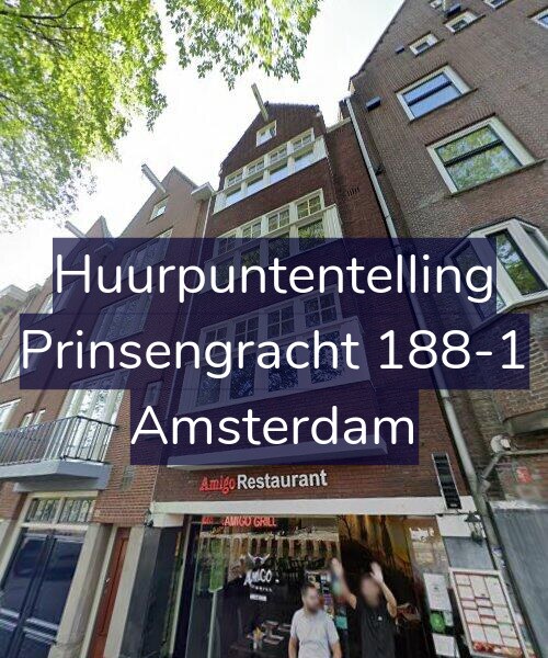 Foto gevel Huurpuntentelling voor Prinsengracht 188-1, Amsterdam