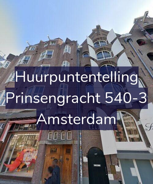 Foto gevel Huurpuntentelling voor Prinsengracht 540-3, Amsterdam