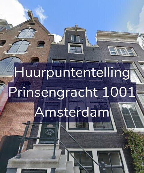 Foto gevel Huurpuntentelling voor Prinsengracht 1001, Amsterdam