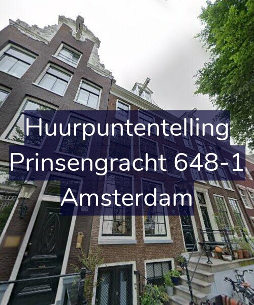 Foto gevel Huurpuntentelling voor Prinsengracht 648-1, Amsterdam