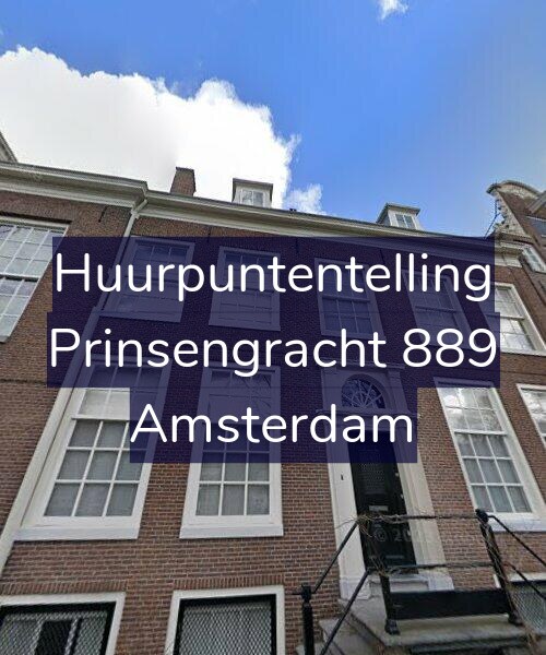 Foto gevel Huurpuntentelling voor Prinsengracht 889, Amsterdam