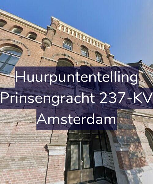 Foto gevel Huurpuntentelling voor Prinsengracht 237-KV, Amsterdam