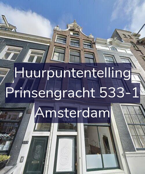 Foto gevel Huurpuntentelling voor Prinsengracht 533-1, Amsterdam