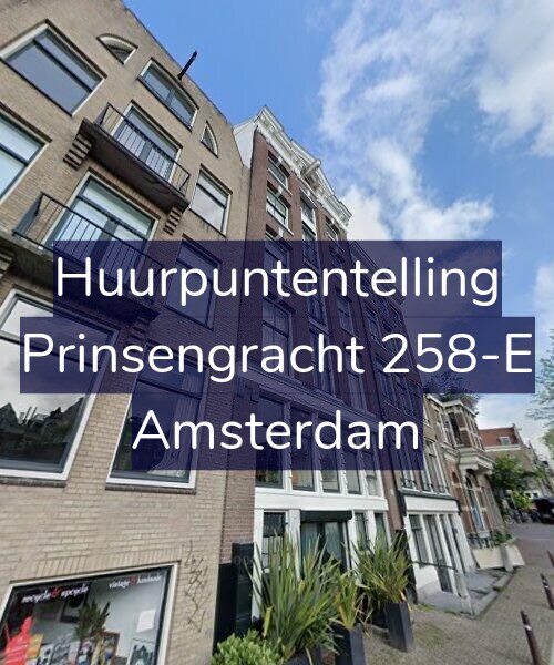 Foto gevel Huurpuntentelling voor Prinsengracht 258-E, Amsterdam