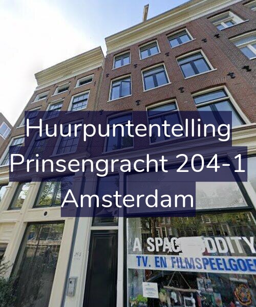 Foto gevel Huurpuntentelling voor Prinsengracht 204-1, Amsterdam