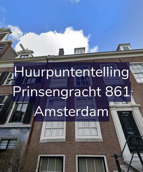 Foto gevel Huurpuntentelling voor Prinsengracht 861, Amsterdam