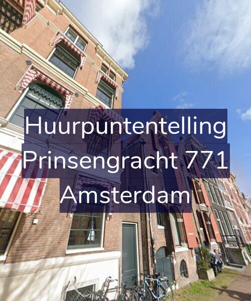 Foto gevel Huurpuntentelling voor Prinsengracht 771, Amsterdam