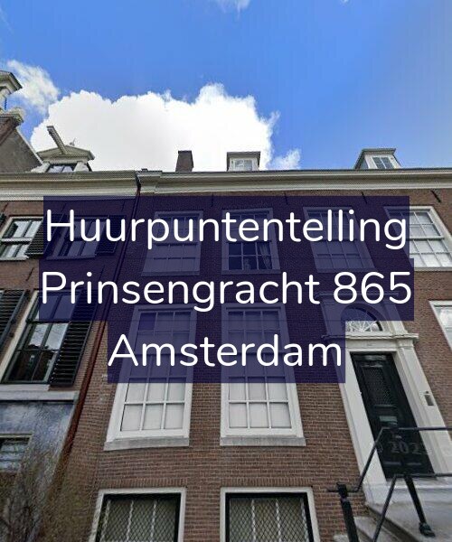 Foto gevel Huurpuntentelling voor Prinsengracht 865, Amsterdam