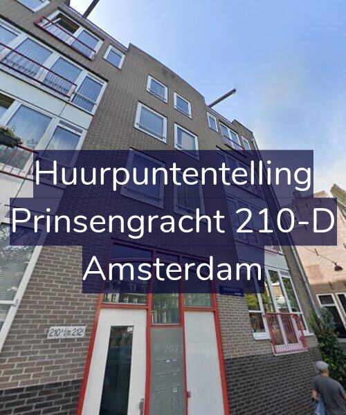 Foto gevel Huurpuntentelling voor Prinsengracht 210-D, Amsterdam