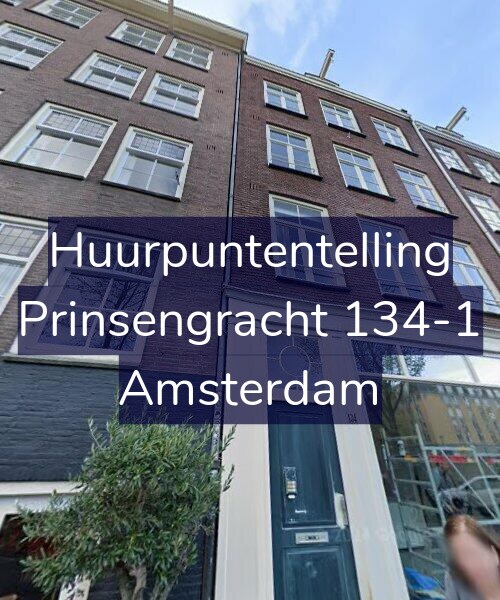 Foto gevel Huurpuntentelling voor Prinsengracht 134-1, Amsterdam