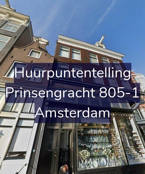 Foto gevel Huurpuntentelling voor Prinsengracht 805-1, Amsterdam