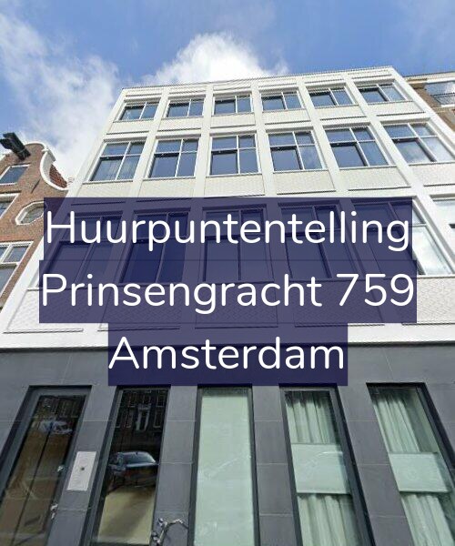 Foto gevel Huurpuntentelling voor Prinsengracht 759, Amsterdam