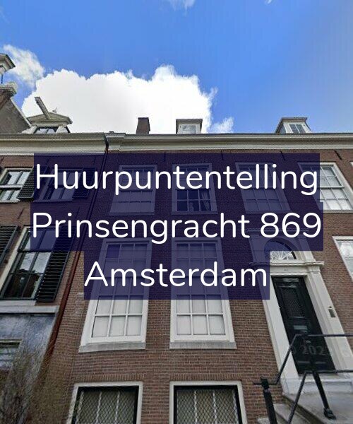 Foto gevel Huurpuntentelling voor Prinsengracht 869, Amsterdam