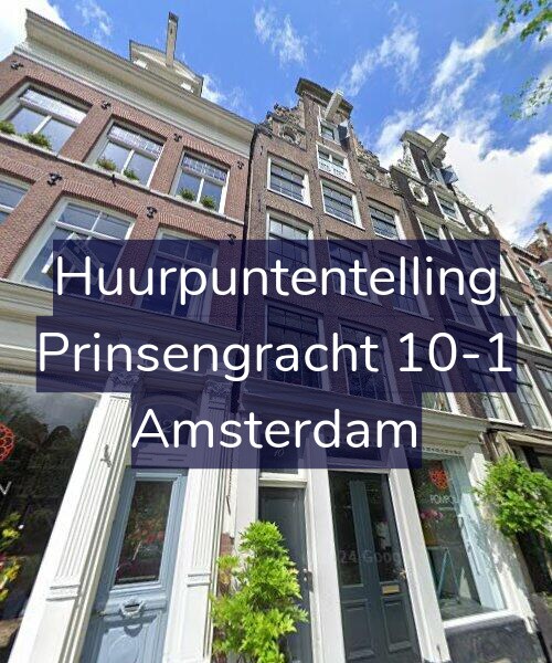 Foto gevel Huurpuntentelling voor Prinsengracht 10-1, Amsterdam