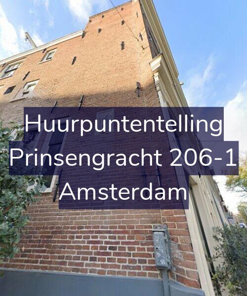 Foto gevel Huurpuntentelling voor Prinsengracht 206-1, Amsterdam