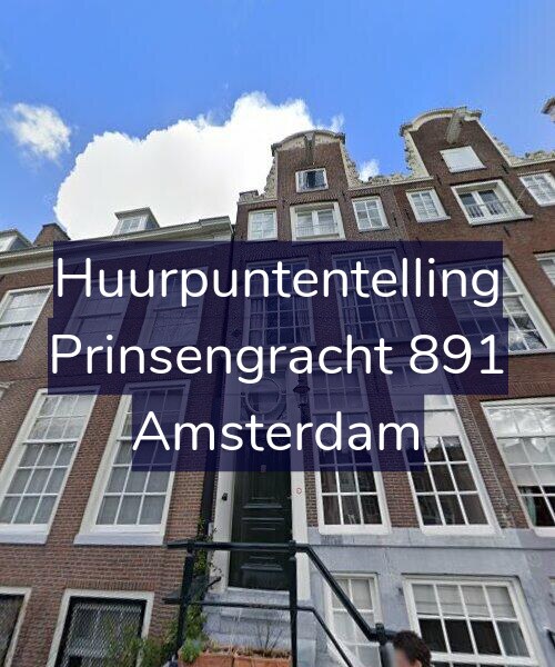 Foto gevel Huurpuntentelling voor Prinsengracht 891, Amsterdam