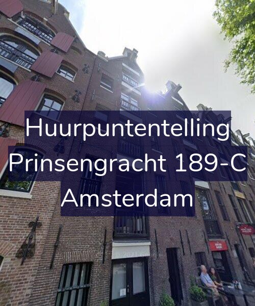 Foto gevel Huurpuntentelling voor Prinsengracht 189-C, Amsterdam