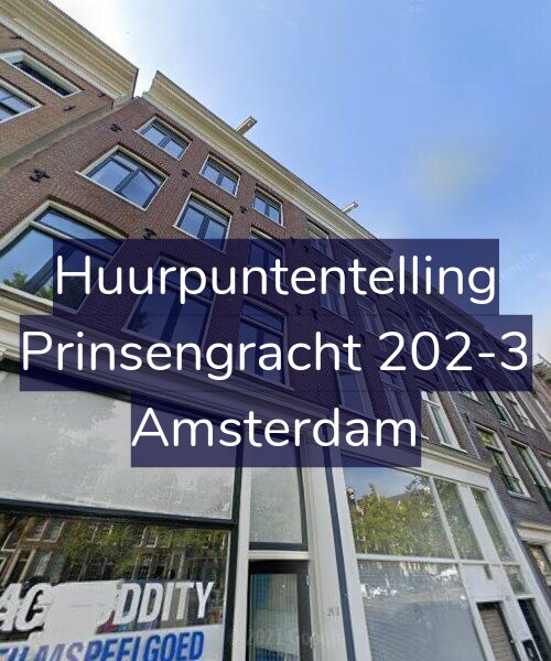 Foto gevel Huurpuntentelling voor Prinsengracht 202-3, Amsterdam