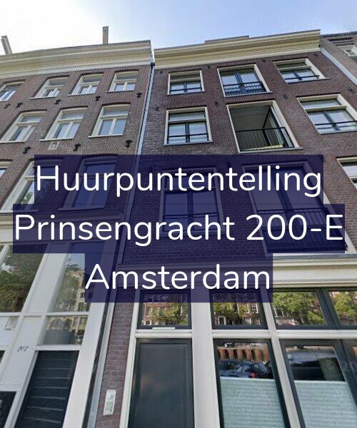 Foto gevel Huurpuntentelling voor Prinsengracht 200-E, Amsterdam