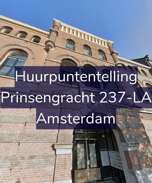 Foto gevel Huurpuntentelling voor Prinsengracht 237-LA, Amsterdam