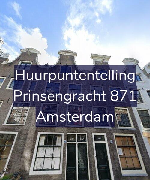 Foto gevel Huurpuntentelling voor Prinsengracht 871, Amsterdam