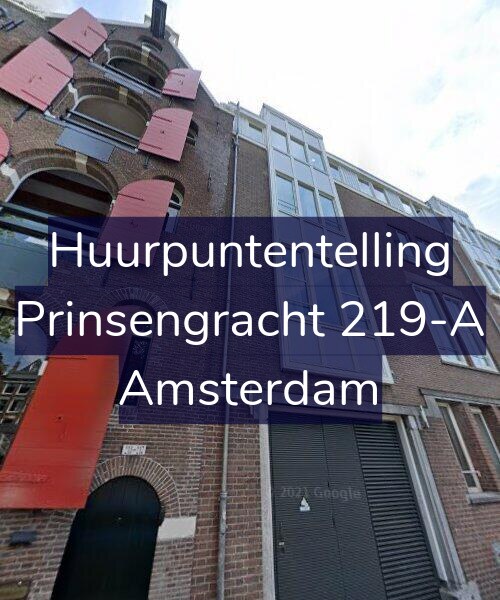Foto gevel Huurpuntentelling voor Prinsengracht 219-A, Amsterdam