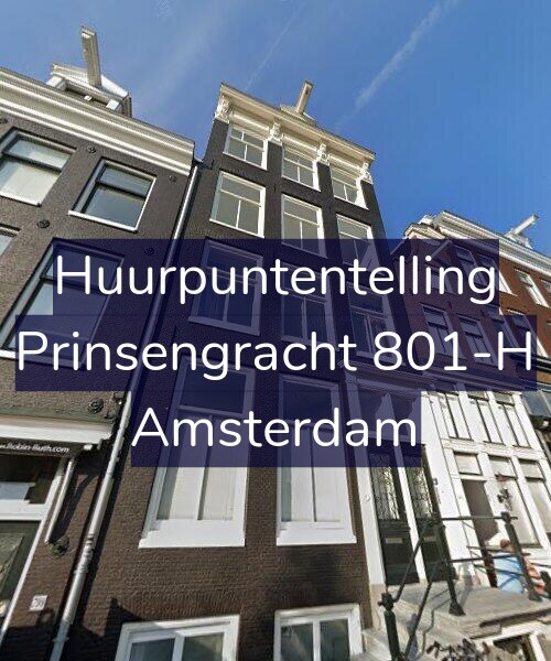 Foto gevel Huurpuntentelling voor Prinsengracht 801-H, Amsterdam