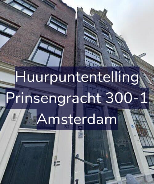 Foto gevel Huurpuntentelling voor Prinsengracht 300-1, Amsterdam