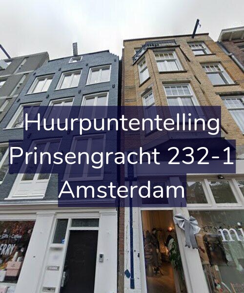 Foto gevel Huurpuntentelling voor Prinsengracht 232-1, Amsterdam