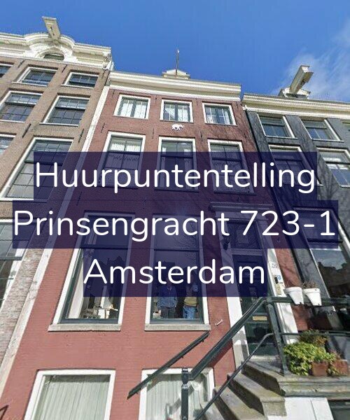 Foto gevel Huurpuntentelling voor Prinsengracht 723-1, Amsterdam