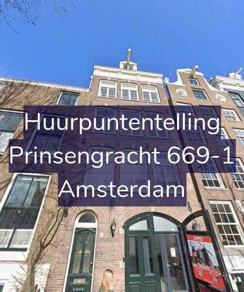 Foto gevel Huurpuntentelling voor Prinsengracht 669-1, Amsterdam
