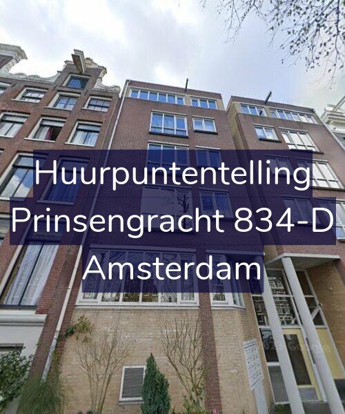 Foto gevel Huurpuntentelling voor Prinsengracht 834-D, Amsterdam