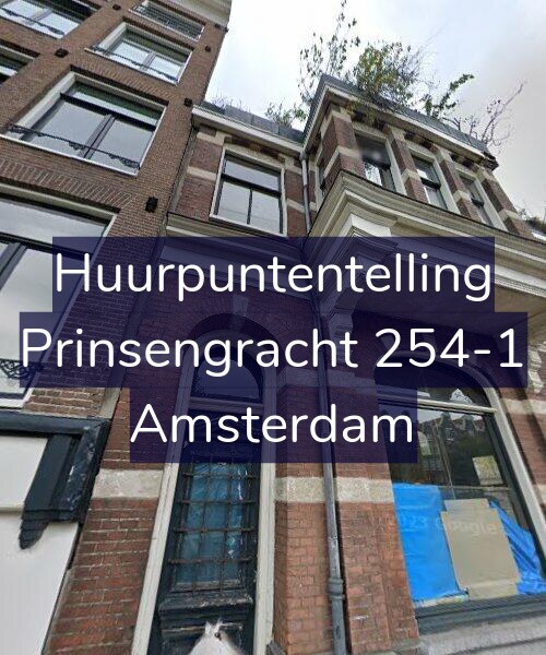 Foto gevel Huurpuntentelling voor Prinsengracht 254-1, Amsterdam