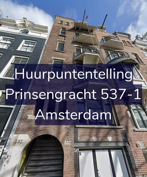 Foto gevel Huurpuntentelling voor Prinsengracht 537-1, Amsterdam