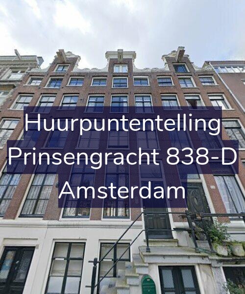 Foto gevel Huurpuntentelling voor Prinsengracht 838-D, Amsterdam