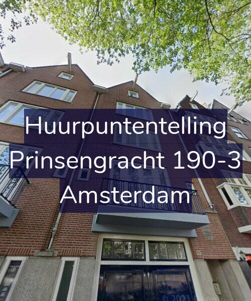 Foto gevel Huurpuntentelling voor Prinsengracht 190-3, Amsterdam